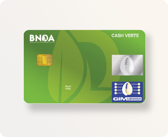Carte CASH VERTE 